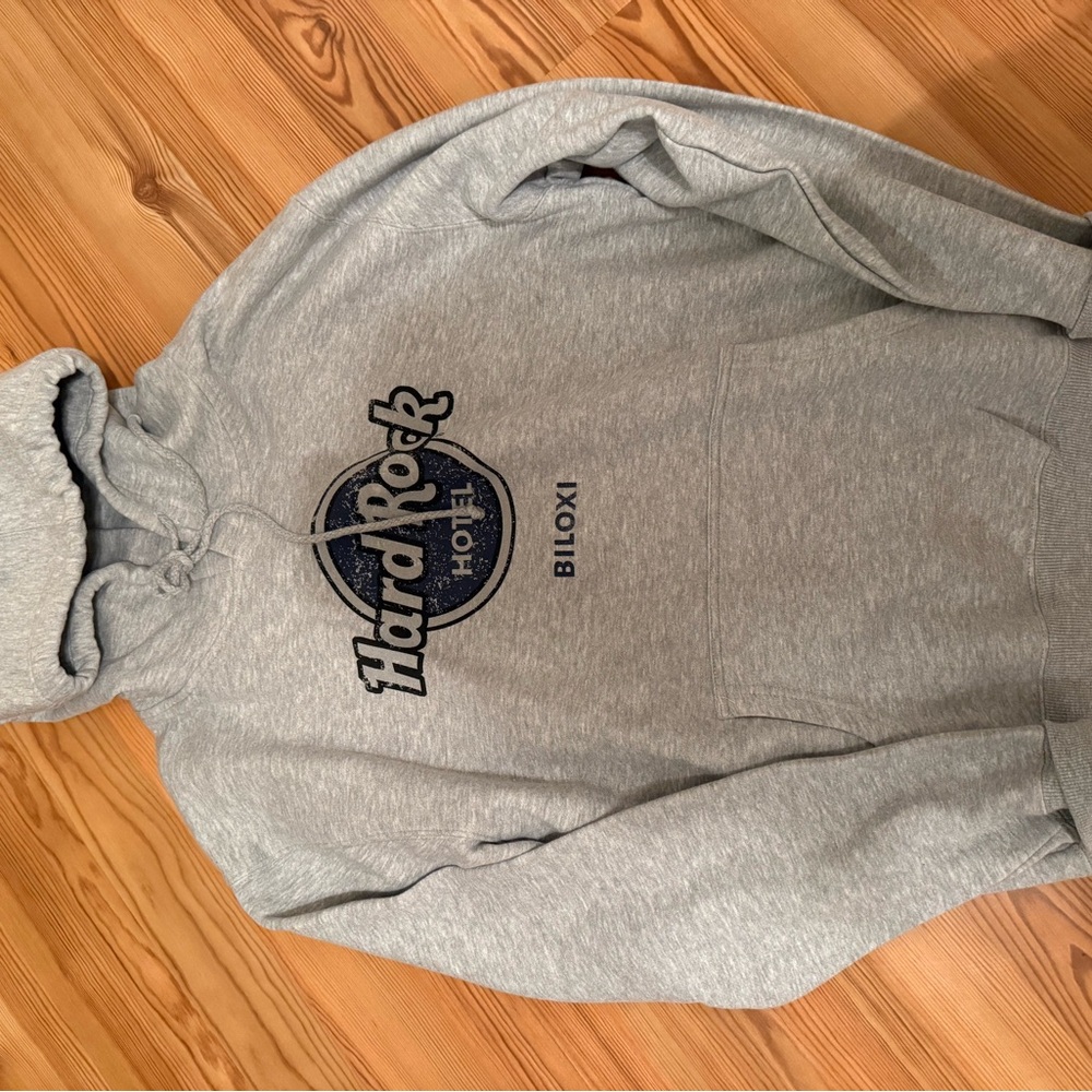 Hard Rock Cafe Light Gray Hoodie for Men